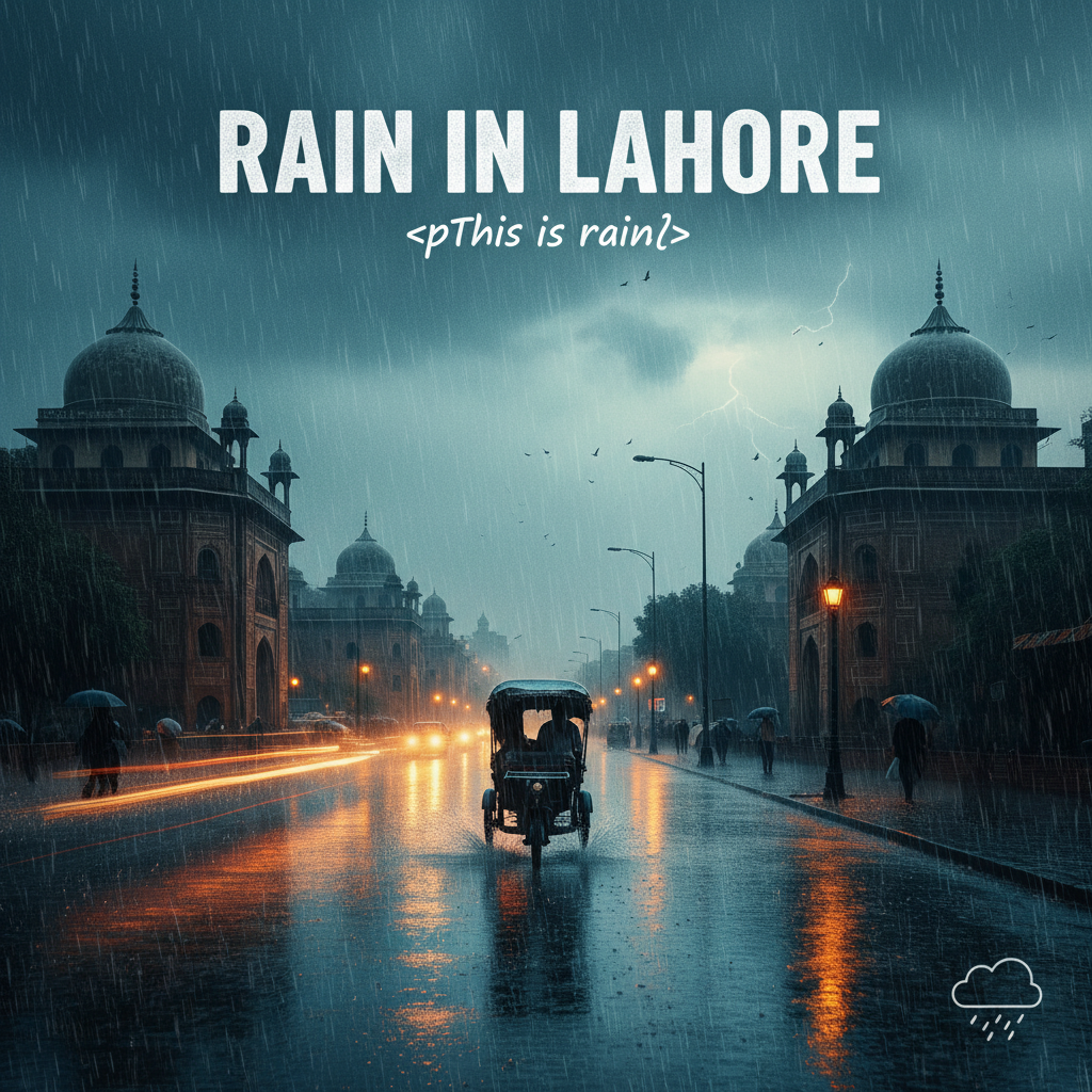 Rain in Lahore