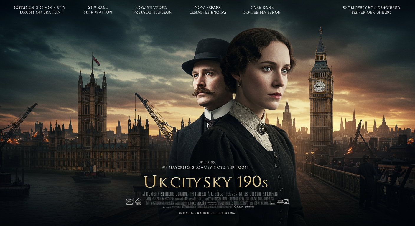 UK City Skyline 1900s Century